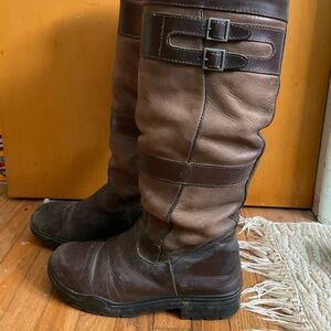 Brown and Black Auken Riding/All-Weather Boots